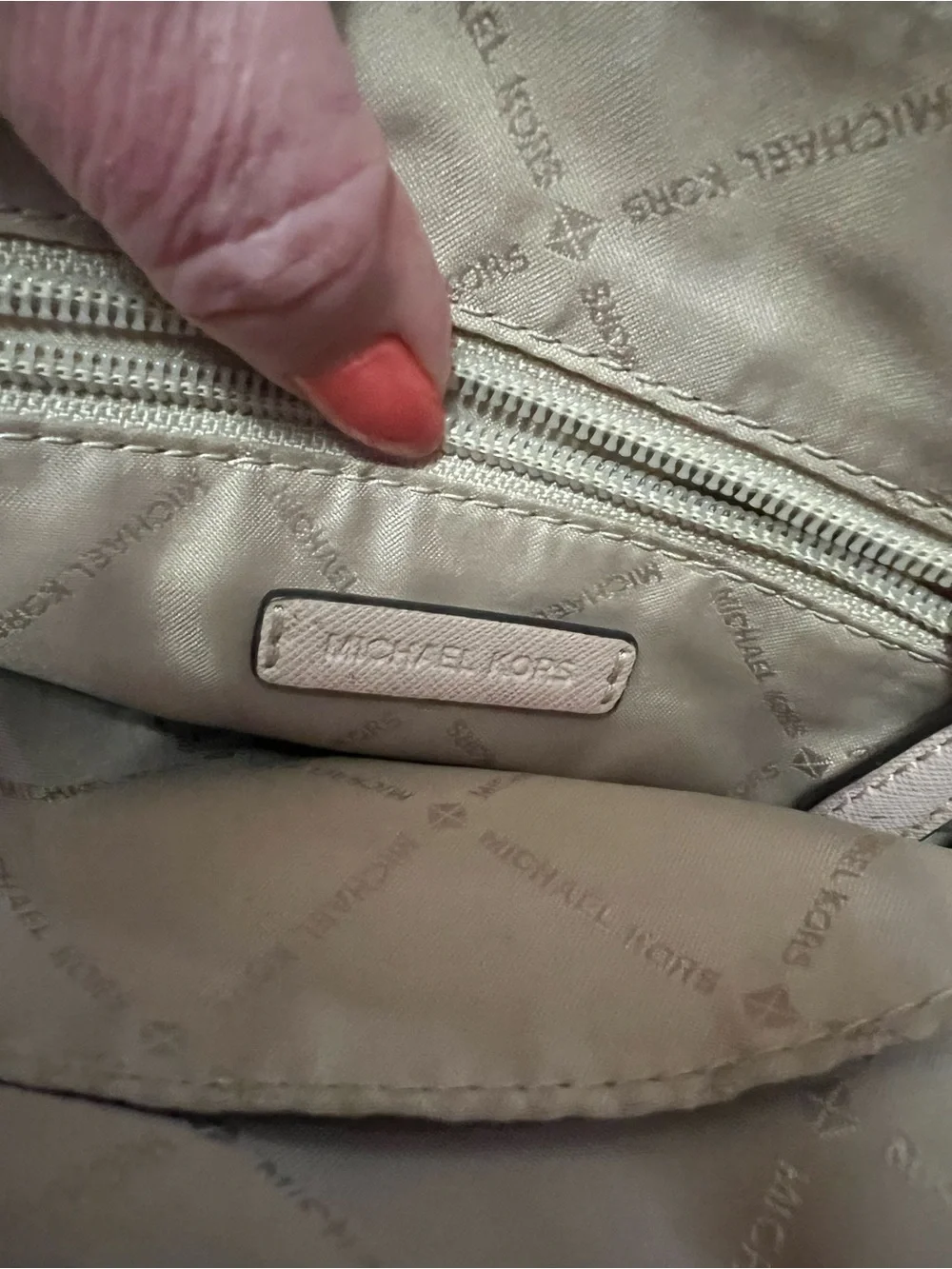 Michael Kors Light Pink Crossbody with Gold Hardware